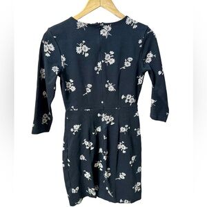 Black 3/4 length sleeves dress